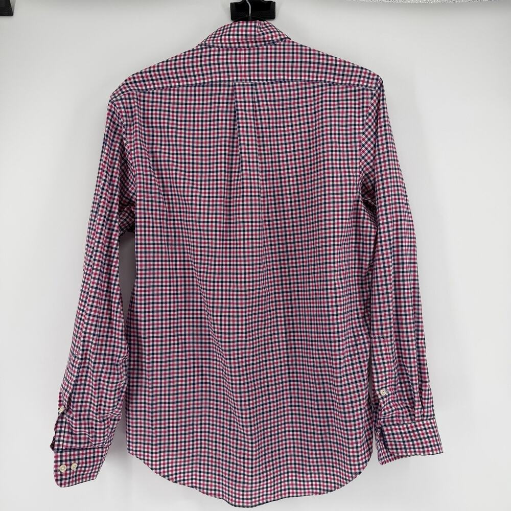 Ralph Lauren Shirt Pink White Blue Gingham Check Plaid Non Iron Mens Size Medium - Picture 6 of 10